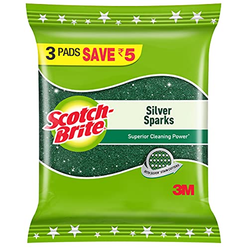 Scotch-Brite Silver Sparks Pad_3s Pack Scotch-Brite Silver Sparks Pad_3s Pack