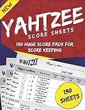 Yahtzee Score Sheets 130 Huge Score Pads For Scorekeeping Modern Design Yatzee Dice Game Paper Score Sheets 85 X 11 The Yahtzee Score Sheets