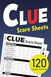 Clue Score Sheets 6 X 9 Inch Classic Score Cards
