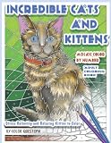 Incredible Cats And Kittens Mosaic Color By Number Adult Coloring Book Stress Relieving And Relaxing Kitties To Color Fun Adult Color By Number Coloring