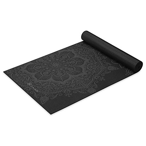 Gaiam Yoga Mat - Premium 6mm Print Extra Thick Non Slip Exercise &amp; Fitness Mat for All Types of Yoga, Pilates &amp; 