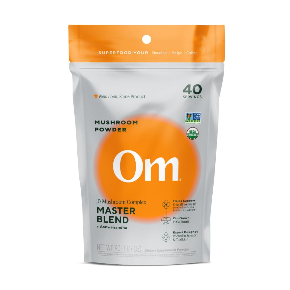 Om Master Blend Mushroom Powder Organic Mushroom Supplement With 10