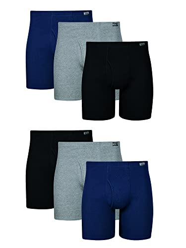 Hanes Men's Tagless Boxer Briefs, 6 Pack