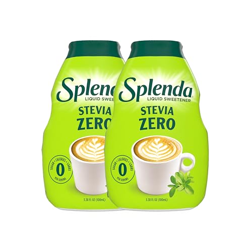 SPLENDA Stevia Liquid Zero Calorie Sweetener Drops, 3.38 Fl Oz Bottle (Pack of 2)