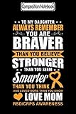 Composition Notebook Daughter Love Mom Rsd Crps Awareness Gift Birthday Notebook Journal Notebook Blank Lined Ruled 6x9 100 Pages
