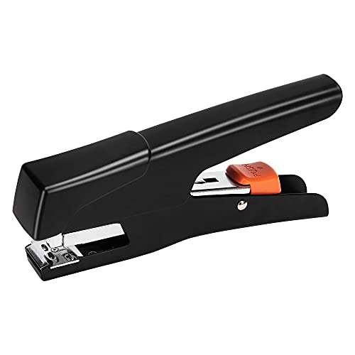 Amazon Basics Effortless Hand Held Plier Stapler, 25 Sheet Capacity,Heavy Duty Staper,Black