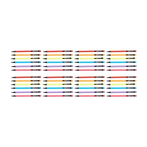 Amazon Basics Mechanical Pencils 0.7mm For Writing, Drawing, Bulk Office and School Supplies, Multicolor, 48-Pack