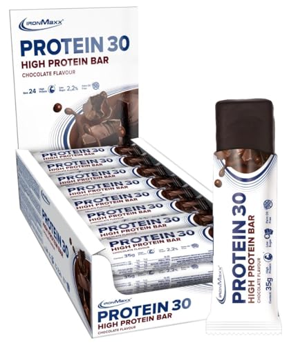 (-25%) IronMaxx Protein 30 Eiweißriegel - Schokolade 24 x 35g | palmölfreier und glutenfreier Proteinriegel mit Vitaminen | für zuckerreduzierte und Low-Carb-Ernährung geeignet