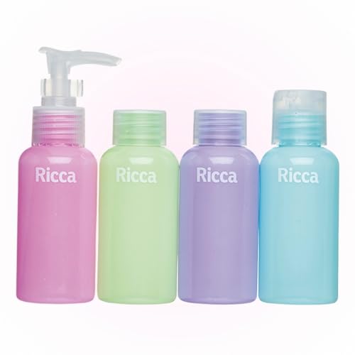 Ricca Conjunto Com 4 Frascos de Viagem