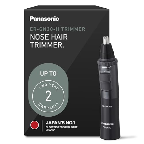 Panasonic Men’s Ear and Nose Hair Trimmer, Wet Dry Hypoallergenic Dual Edge Blade - ER-GN30-HNose Hair Trimmer, Recha