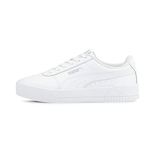 PUMA-women Carina Sneaker, Puma White-puma White-gray Violet, 6.5