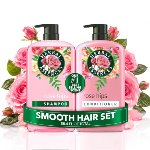 Herbal Essences Shampoo & Conditioner Set, Rose Hips Smooth Collection, 2-Pack