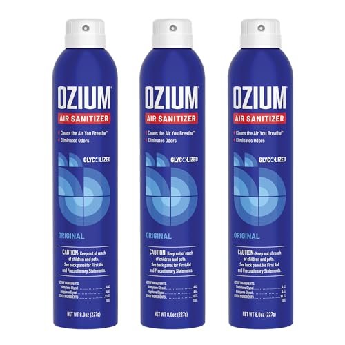 Ozium® 8 Oz. Air Sanitizer & Odor Eliminator for Homes, Cars, Offices and More, Original Scent - 3 Pack