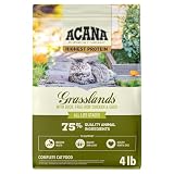 ACANA Grain-free Dry Cat Food Grasslands Chicken Duck Turkey Fish and Quail 4lb Bag