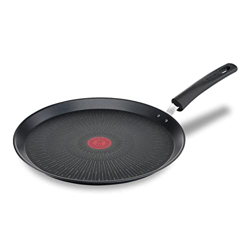 (-37%) Tefal Unlimited On Crêpepfanne Induktion 28 cm, Pancake Pfanne mit kratzfester Titanium Antihaft-Beschichtung, Thermo-Signal bei idealer Brattemperatur, für alle Herdarten geeignet, G25939