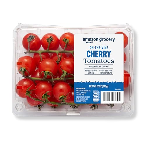 Amazon Grocery, On-The-Vine Cherry Tomatoes, 12 Oz (Previously Fresh Brand, Packaging May Vary)