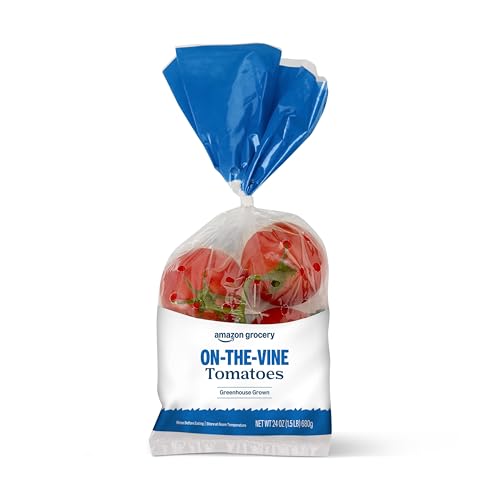 Amazon Grocery, On-The-Vine Tomatoes, 24 Oz (Previously Fresh Brand, Packaging May Vary)