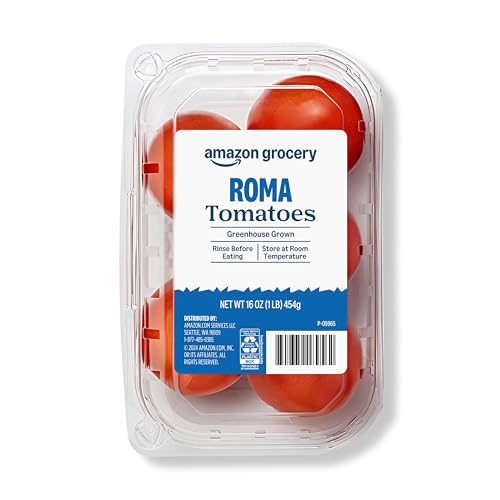 Amazon Grocery, Roma Tomatoes, 16 Oz (Previously Fresh Brand, Packaging May Vary)
