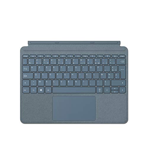 Microsoft Clavier Type Cover Surface Go Signature - Clavier AZERTY français - Bleu Glacier (Alcantara)