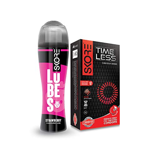 Timeless Condoms 10s and Strawberry Lubes 50 ml