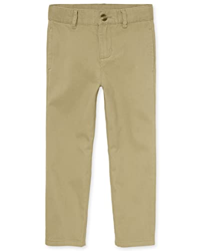 The Children's Place Boys Stretch Chino Pants,Flax Single,7