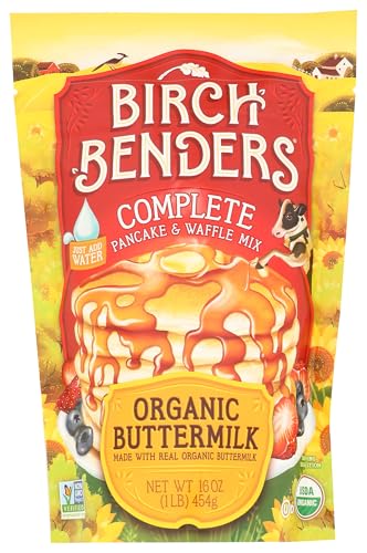 Birch Benders Buttermilk Pancake & Waffle Mix, 16 Ounce Bag