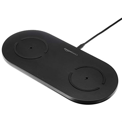 Amazon Basics Qi Certified Dual Wireless Charging Pad Inexpensive double-charger