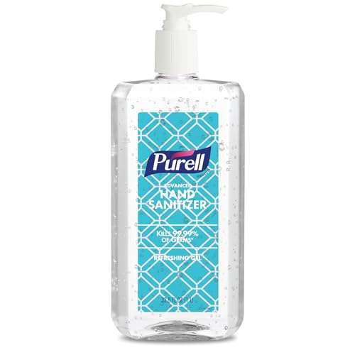 PURELL Advanced Hand Sanitizer Refreshing Gel, Clean Scent, 1 Liter Pump Bottle (Pack of 1) - 9632-04-CMR