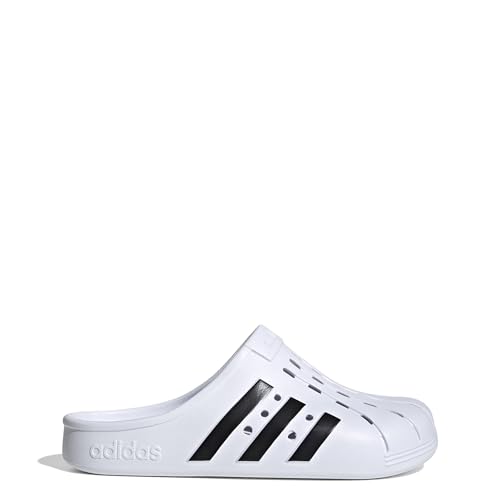 (-28%) adidas Unisex Adilette Clogs, Cloud White / Core Black / Cloud White, 37 EU