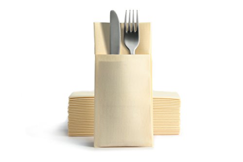 Alvotex Airlaid Cutlery Napkins 39 x 40 cm 50/1 Cream (278)