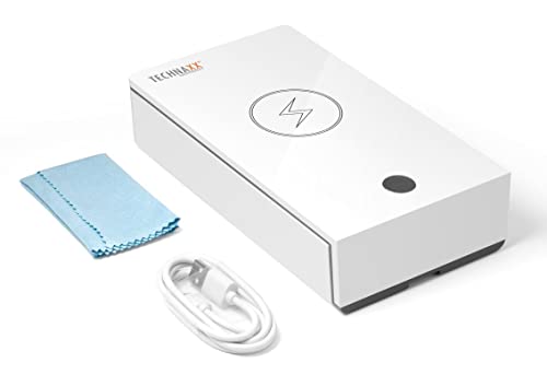 🔥 SELTEN SO GÜNSTIG (-75%) Technaxx UV Desinfektion-Box TX-148 - Desinfektion für Handy`s & Gegenstände, 99,9% Sterilisationseffizienz, Aromaölkammer, Keime, Kabelloses Laden 5W für alle Handys
