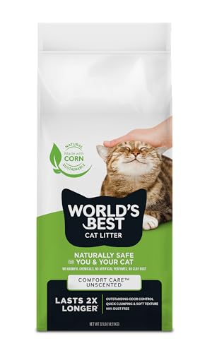 World's Best Cat Litter Comfort Care Unscented 32 lb