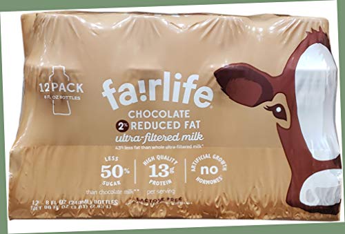 Fairlife Chocolate 2% Reduced Fat Ultra Filtered Milk 12/8 Fl Ounce Net Wt 96 Fl Ounce