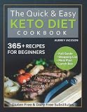 The Quick Easy Keto Cookbook For Beginners 365 Recipes Low Carb With Full Guide Meal Plan Lunch Box