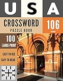 Usa Crossword Puzzle Book 100 Largeprint Crossword Puzzle Book For Adults Book 106 100 Usa Crossword Puzzle Books