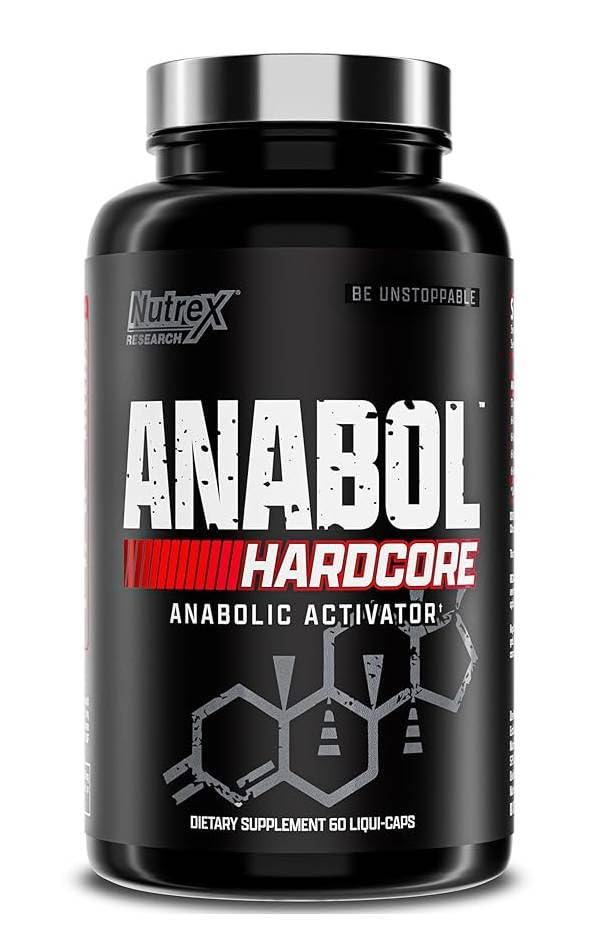 Nutrex Research Anabol Hardcore Anabolic Activator, Muscle Builder and Hardening Agent, 60 Pills
