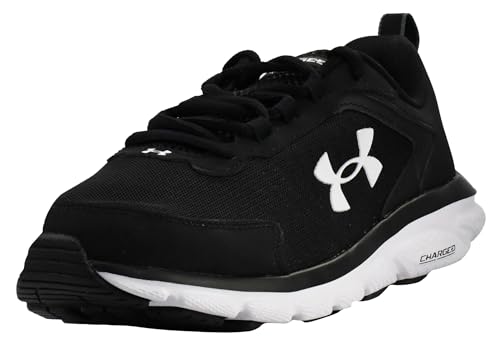 Under Armour Men's Charged Assert 9, Black (001)/White, 9.5 M US
