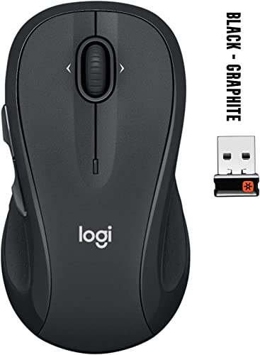 Logitech M510 Wireless Mouse, Mouse for Laptop and PC with USB Unifying Receiver, Programmable Buttons - Graphite