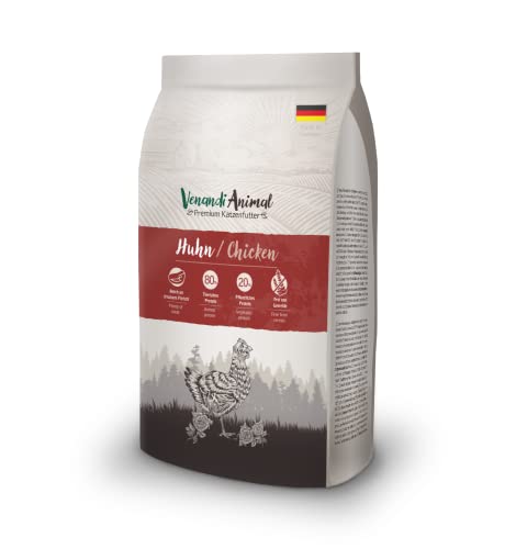 (-22%) Venandi Animal – Premium Katzenfutter – Huhn, mit viel frischem Geflügel, Trockenfutter, getreidefrei 1er Pack (1 x 1,5kg)