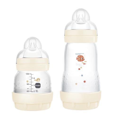 MAM, MA21023, Baby Kit 2 Mamadeiras Easy Start Starter Set, para Crianças 0+ Meses, Rosa