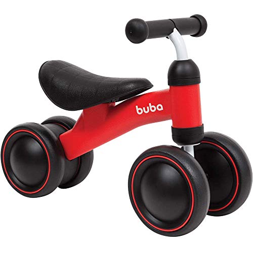 Bicicleta de Equilíbrio 4 Rodas Buba Vermelho