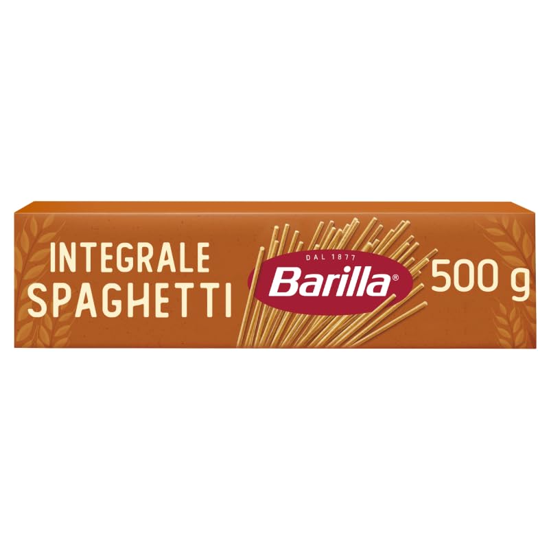 🔥 STARKER PREIS (-34%) Barilla Pasta Integrale Spaghetti n.5 Vollkorn-Hartweizen mit natürlichen Ballaststoffen, 500 g