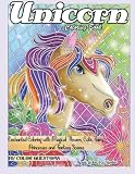 Unicorn Coloring Book Mosaic Color By Number Enchanted Coloring With Magical Flowers Cute Fairy Princesses And Fantasy Scenes Stress Relief And Teens Fun Adult Color By Number Coloring