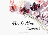Mr Mrs Guestbook Flowers Edges Decoration For Wedding Recption Guest Sign In 100 Pages