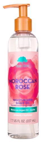 Tree Hut Moroccan Rose Moisturizing Shave Oil, Hydrating Gel-to-Oil Formula for a Smooth Shave, For All Skin Types, Holiday Gift & Stocking Stuffer, 7.7 fl oz