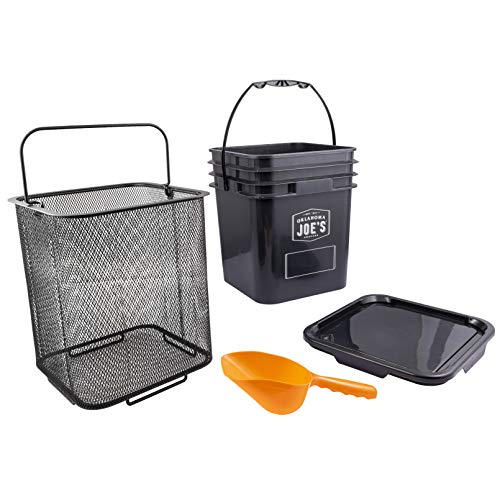 Oklahoma Joe&#x27;s 5159038W01 Pellet Bucket Kit, BlackWood Pellet Grills Replacement Accessories Parts Compatible with