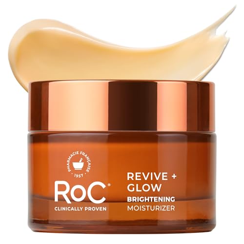RoC Multi Correxion Revive + Glow 10% Vitamin C Moisturizer for Face, Anti-Aging Gel Cream, Instant Glow, Hypo-Allegenic