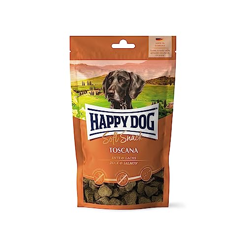 🔥 SELTEN SO GÜNSTIG (-52%) Happy Dog SoftSnack Toscana Ente & Lachs, 100 g weich fettarm