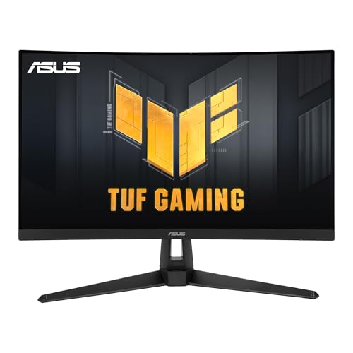 ASUS TUF Gaming VG27VH1B 27” Curved Monitor, 1080P Full HD, 165Hz (Supports 144Hz), Extreme Low Motion Blur, Adaptive-