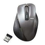 人気急上昇の商品3 - エレコム マウス ワイヤレス Mサイズ 5ボタン(戻る・進むボタン搭載) BlueLED 握りの極み ガンメタリック M-XGM10DBBK/EC :